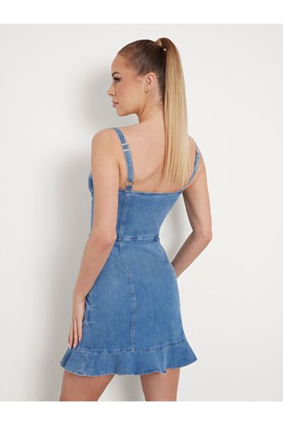 Guess Marcela Kadın Jean Elbise