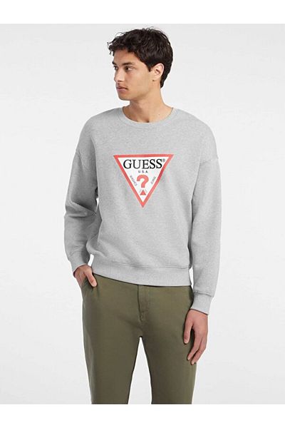 Guess Jeans Brand Logo Gj Cn Os Iconic Triangle Sweatshirt
