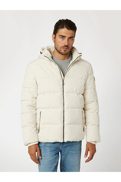 Guess Men's Navy Blue Coat