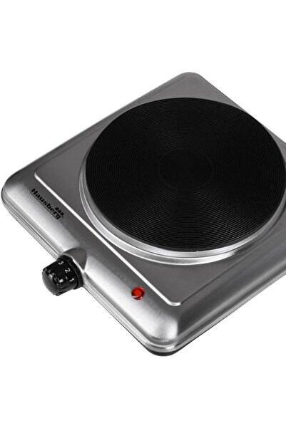 Hausberg Electric hob with 1 burner, 1500 W, thermostat, stainless steel