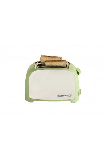 Hausberg Prajitor paine 2 felii Hausberg, HB-190VR, 750W, declansare automata, Verde