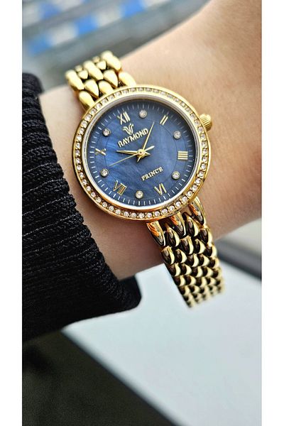 Raymond Rym-211712 Raymond Women's Wristwatch - Case and Cord Stainless Steel - 2 Years Warranty