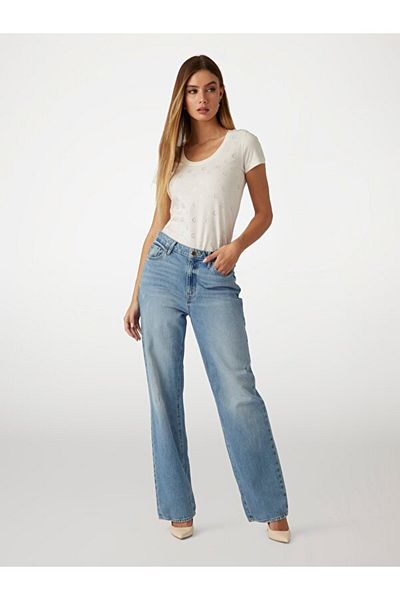 Guess Embellish Women's Slim Fit T-Shirt