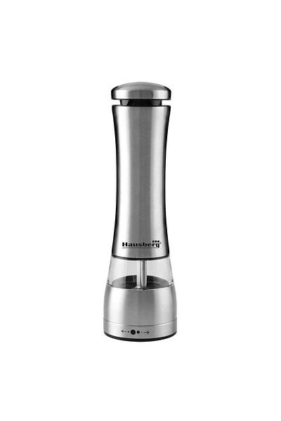 Hausberg Mlýnek na sůl/pepř Hausberg HB-H7650, elektrický, tělo z nerezové oceli 22 cm