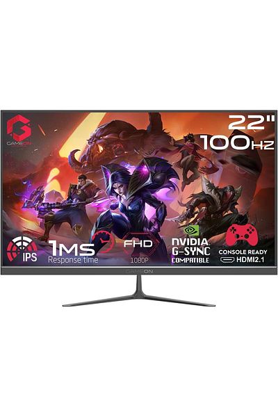 GAMEON GOES22FHD100IPS 22" FHD, 100Hz, MPRT 1ms, HDMI 2.1, IPS Gaming Monitor