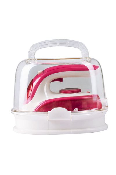 Hausberg Fier Calcat De Voiaj Hb-7910rs, 900w, Rezervor De Apa 50ml, Rosu-alb