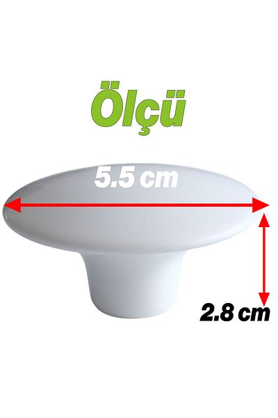 Badem10 Mâner de dulap din plastic boem, concav, culoare albă, mobilier, sertar de bucătărie, dulap, mâner
