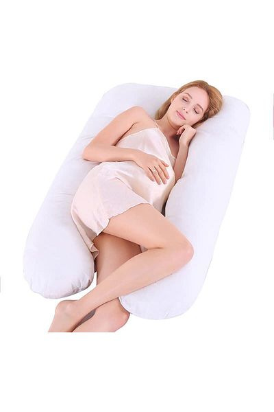 COOYA Maternity Pillow, J-Shaped Full Body, Side Sleeper, Back, Leg, Neck and Hip Support for  Women