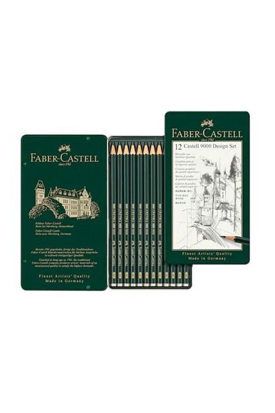 Faber Castell Set Design Faber-Castell, Creion Grafit Castell 9000 (12 buc)