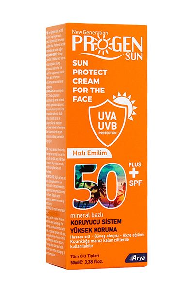 Progen Spf50+ Sunscreen Face Cream 50ml