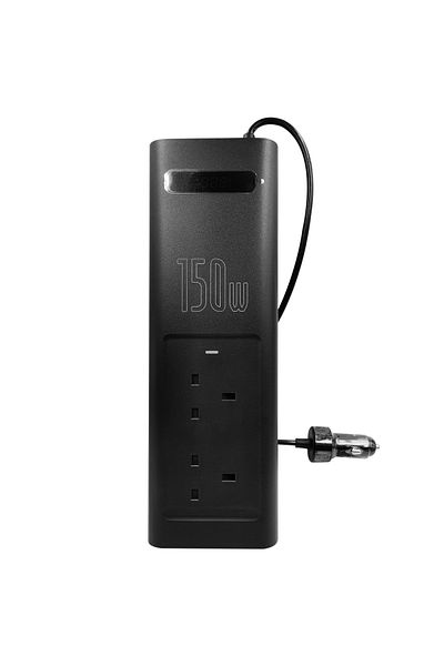 Baseus 150W Car Power Inverter | 12V to 220V | Smart Display | USB & Type-C PD Charger – BASEUS