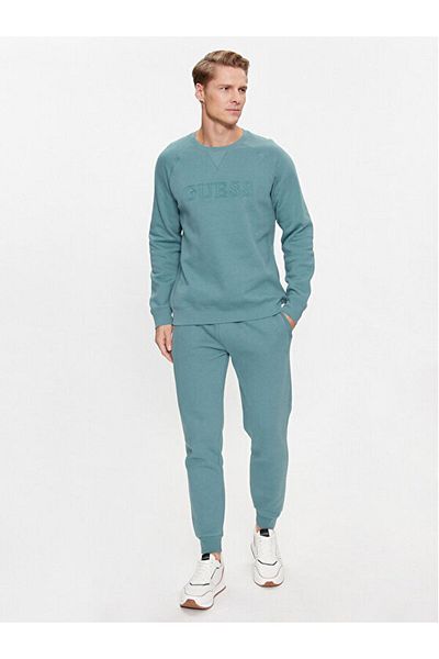 Guess Green Men's Elastic Leg Sweatpants Z2YB22K9V31G7GE-ALDWIN LONG PANT