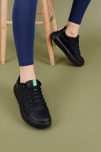 Getcho Pantofi sport negri Fuka de damă BNI-11166