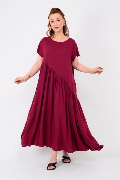 Park Moda AN5021 ROCHIE ASIMMETRICĂ CU MÂNECĂ SCURTĂ
