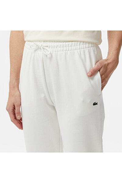 Lacoste Classic Straight Fit Kadın Beyaz Eşofman Altı