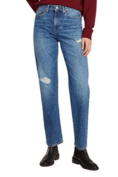 Tommy Jeans Tommy Hilfiger IZZIE HGH SLM STR DH6135 Kadın Denim Jeans DW0DW19...