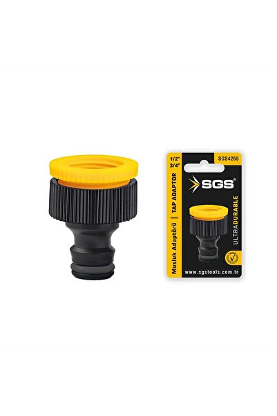 SGS MUSLUK ADAPTÖRÜ 1/2'' - 3/4'' Bahçe Sulama - Musluk Ucu Bağlantı Aparatı
