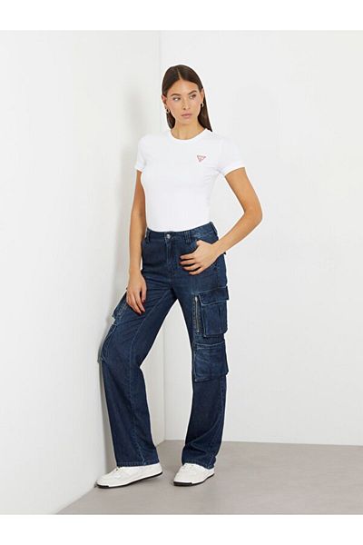 Guess Mini Triangle Women's Slim Fit T-shirt
