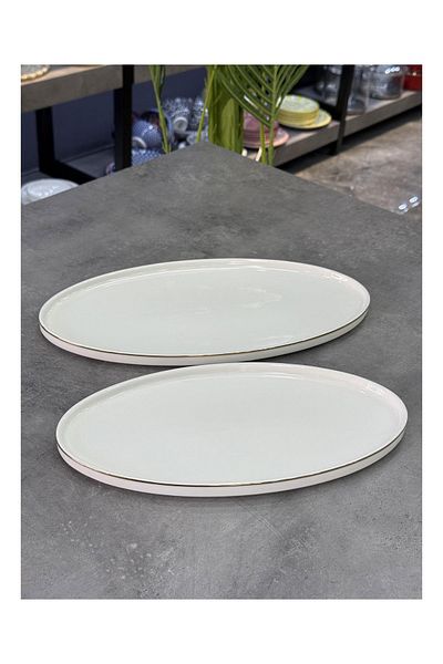 Doğudeko Luxury Porcelain 2 Li Gold Kayak