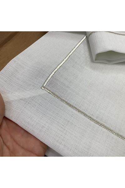 OYA home Silver Pico Detailed Table Cloth -160*260 cm