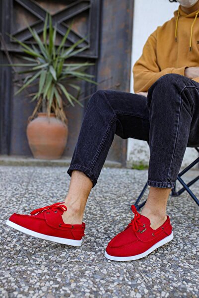 Knack Seasonal Linen Shoes 008 Red