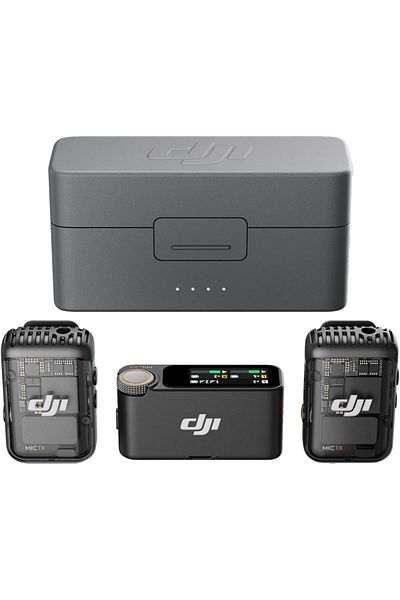DJI Mic 2 (2 TX + 1 RX + Charging Case), Wireless Microphone