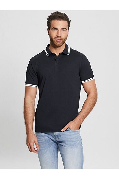 Guess Tricou Ss Sports Pique Trng pentru bărbați bleumarin M2gp34kars0-g7v2