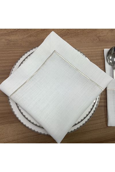 OYA home Silver Pico Detailed Table Cloth -160*260 cm