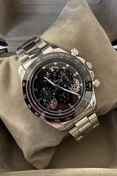 Leerybee Steering Wheel Pattern Men's Wrist Watch Nla-014