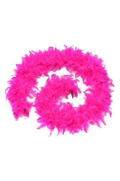Gökler E Ticaret Fuchsia Color Fluffy Feathered Otriş Boa Real Feather Decoration