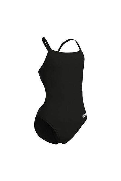 ARENA Team Swimsuit Challenge Solid Çocuk Siyah Yüzücü Mayosu 004765550