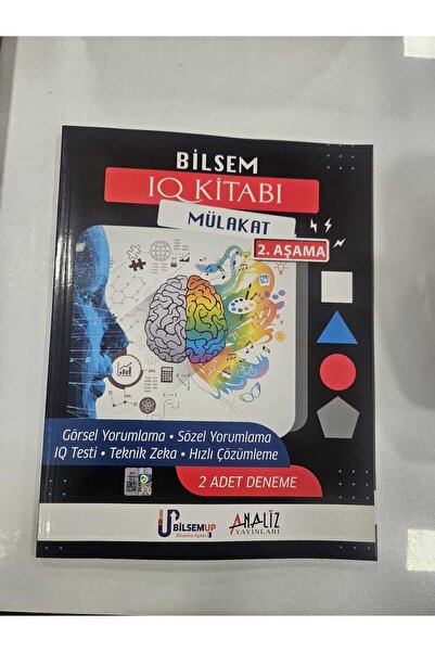 Analiz Yayınları BİLSEM IQ KİTABI 2.AŞAMA MÜLAKAT ANALİZ YAYINLARI