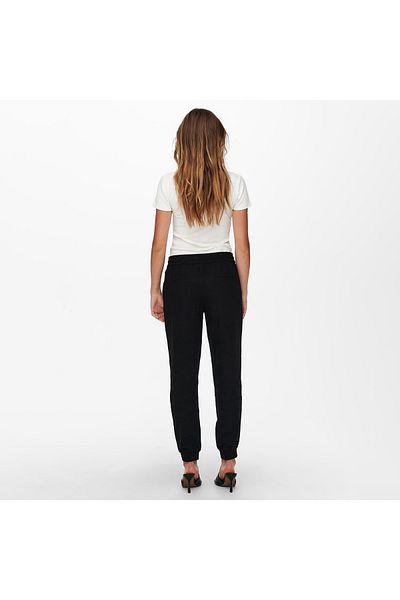 ONLY Onlkelda-Emery Mw Black Pull-Up Trousers - Pnt Noos 15203946