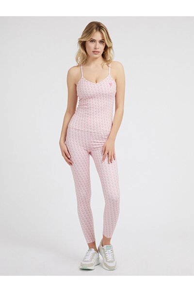 Guess Γυναικείο καλσόν με ροζ Gj Logo