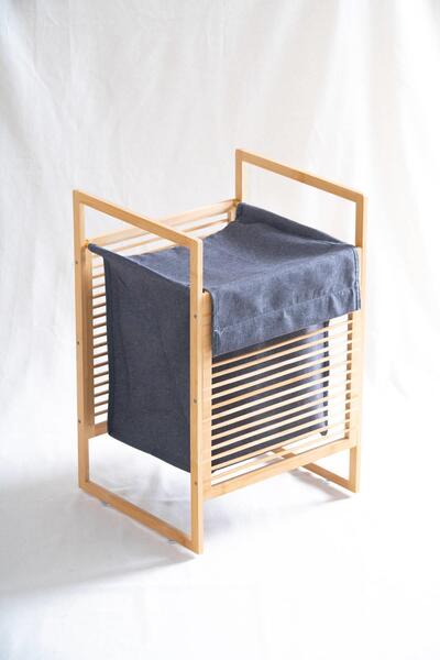 ACAR Bambu Çamaşır Sepeti - 60 cm