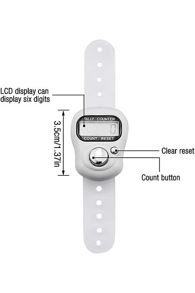 AWH 10-Pack Digital Finger Counters – LCD Display, Resettable Hand Tally Counter for Prayer & More