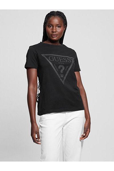 Guess Tricou Adele Ss Cn pentru damă, cu decolteu, V2YI07K8HM0