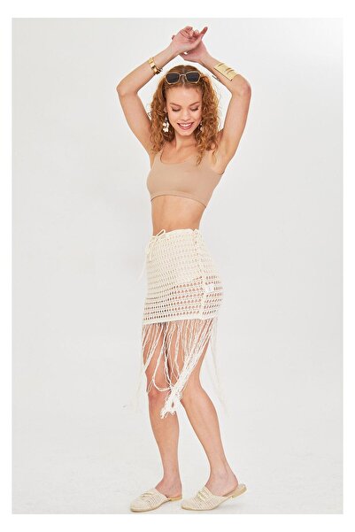 TIFFANY&TOMATO Püsküllü Ajurlu Etek