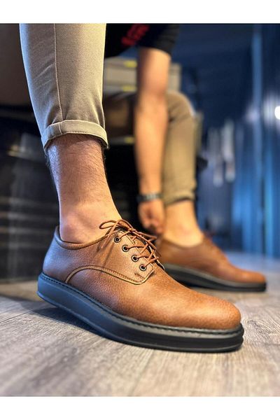 Knack Classic Men's Shoes 001 Tan (Black Sole)
