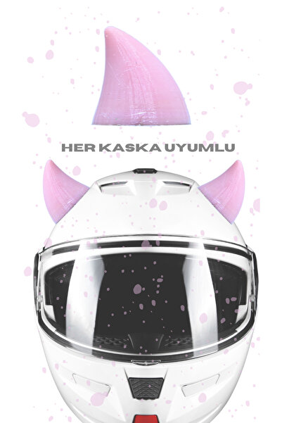 oheryerde Kask Boynuz Süsü Aksesuarı 2'li Kask Boynuzu