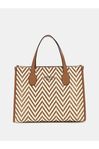 Guess Sılvana 2 Compartmen Women's Brown Handbag Hwcv8665220-Cog