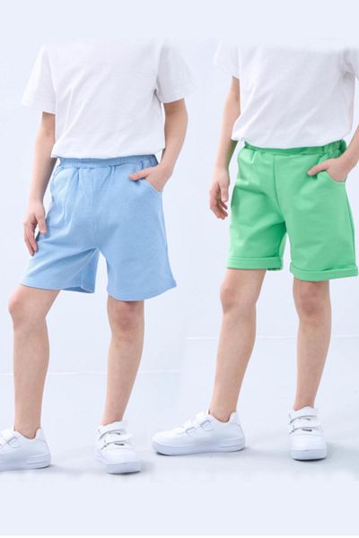 Perendi Πράσινο Μπλε Basic Boy's Double Bermuda