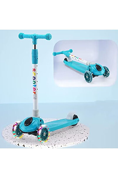 Yelajoy سكوتر ركل للأطفال، ارتفاع قابل للتعديل بأربعة ارتفاعات، قابل للطي، منخفض الضوضاء على 3 عجلات، ينزلق بسلاسة ويضيء