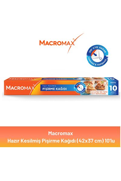 MACROMAX Set of 10 Premade Cut Back Sheets