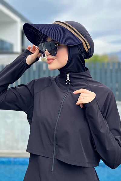 Remsa Mayo Navy Blue Rş-39 Sunscreen Visor Hat Visor