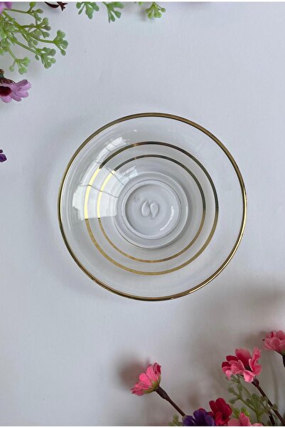 Paşabahçe 54201 6 Adet Yaldızlı Çay Tabağı