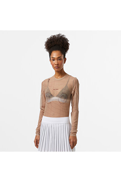 United 4 UNITED4 Kadın Krem T-Shirt