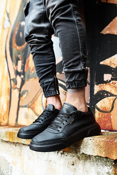 Knack Black Casual Shoes 222 - Sole