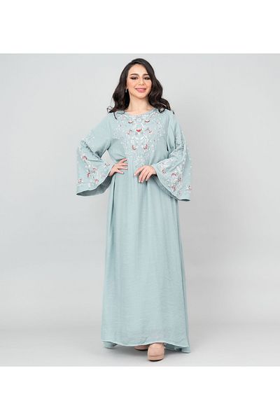 IKKXA Modern Embroidered Jalabiya