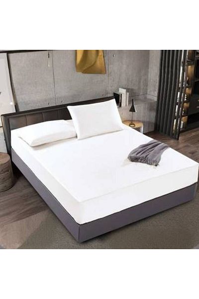 Pazar Home Bedding Al Faisaliah Bazaar Home Bed Sheet, 2 Pieces, Single - White